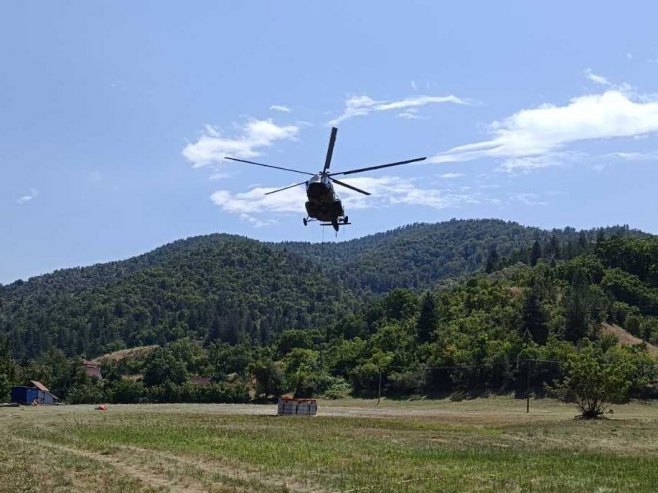 Angažovan još jedan helikopter Oružanih snaga na gašenju požara na području Mrkonjić Grada