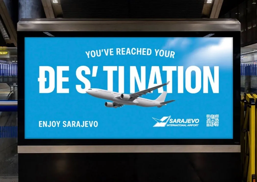 Genijalna kampanja na sarajevskom aerodromu: "Đe s'tination"