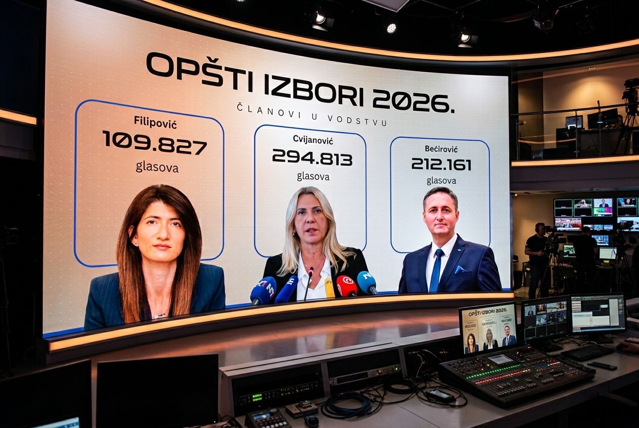 Predsjedništvo BiH: Bećirović, Cvijanović u obnovljeni mandat, Darijana Filipović novi član Predsjedništva BiH