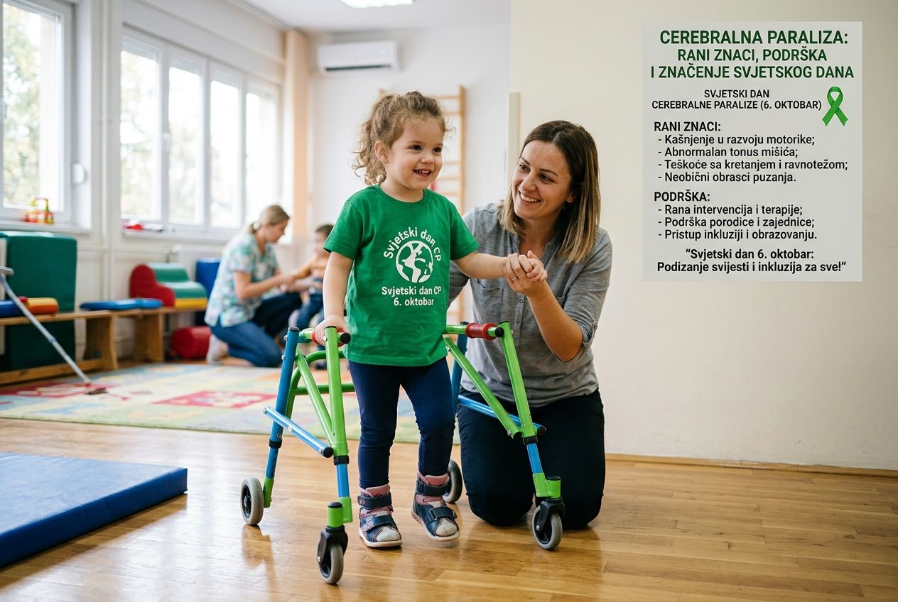 Cerebralna paraliza: rani znaci, podrška i značenje Svjetskog dana 6. oktobra