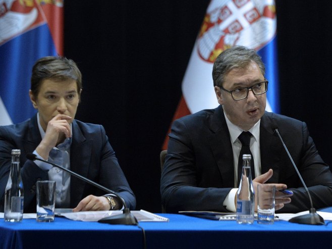 Vučić predao dužnost predsjednika Republike Ani Brnabić (VIDEO)